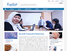 Tablet Screenshot of equilab-int.com